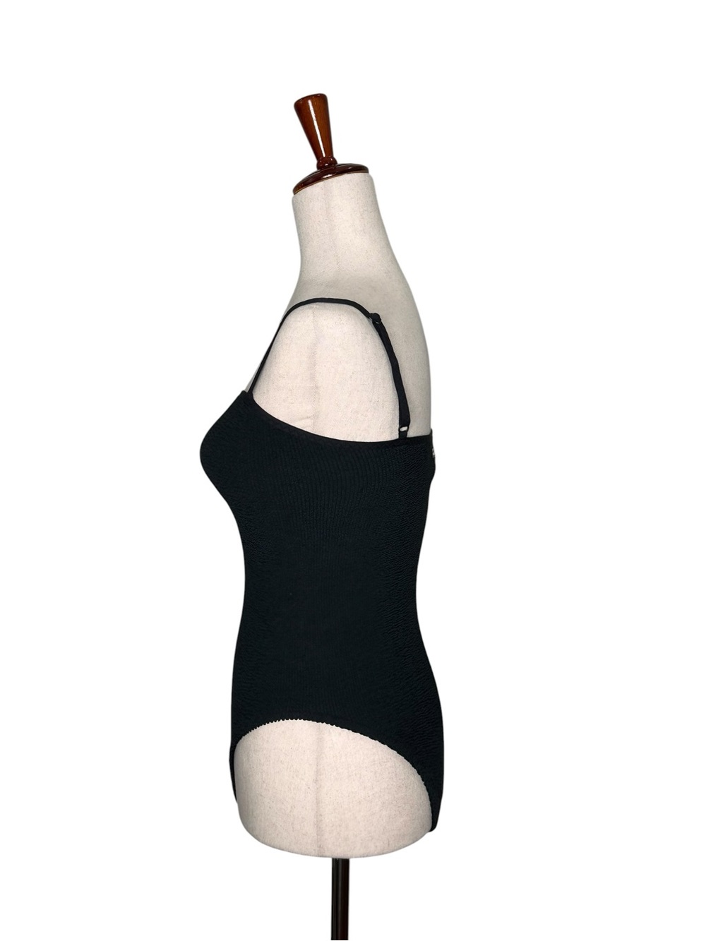 MC2 Saint Barth Black Textured Strap One-Piece Swimsuit - Picture 5 of 14